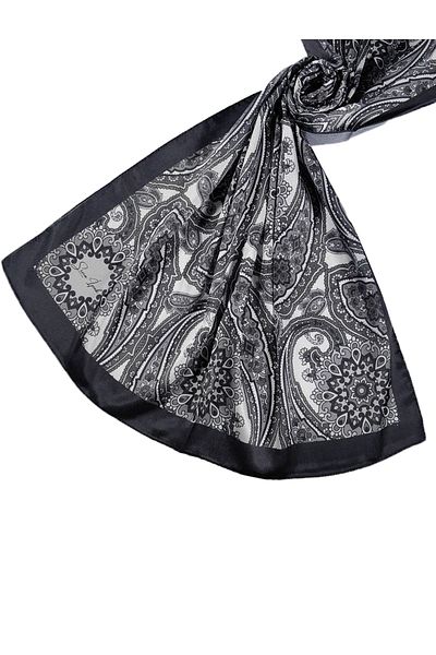 mim eşarp Σάλι Jan Jan με έθνικ σχέδιο Sina Silk 75x190 cm