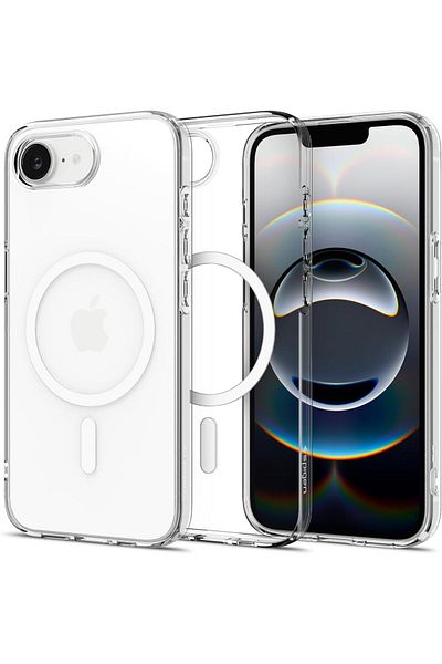 Spigen Liquid Crystal MagFit for iPhone 16e case cover (2025) [MagSafe compatible] - Clear White