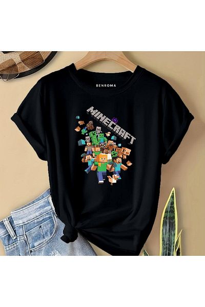 BENROMA 1 tricou este un cadou pentru achiziții de 6 și mai sus în coș - tricou pentru copii imprimat cu personaje de desene animate