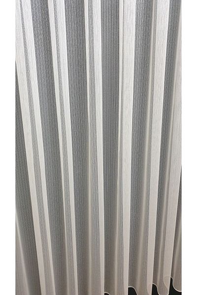 farbateks Thin Striped New Fashion Tulle Curtain 3 Layers Pleated Tulle Curtain