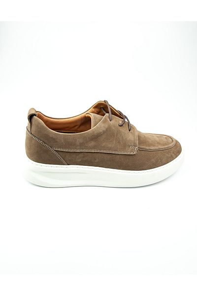 JAMES FRANCO 1860 Mink Nubuck Leather Casual Men's Shoes