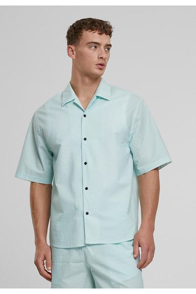 Urban Classics Herren Relaxed Seersucker Short Sleeve Shirt