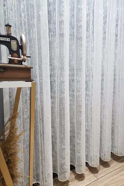 Brillant Farbateks New Model Color Design - Planting Tree Shell, 3 Layer Pleated Tulle Curtain