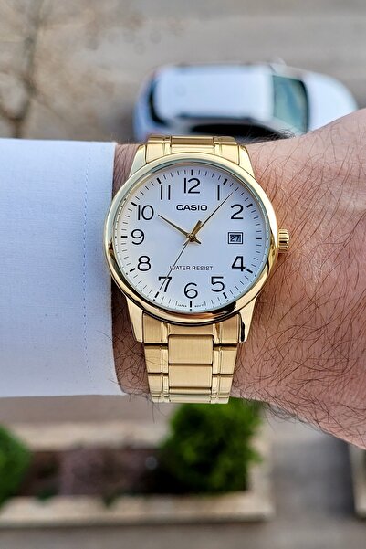 Casio Gold Renk Takvimli Erkek Kol Saati