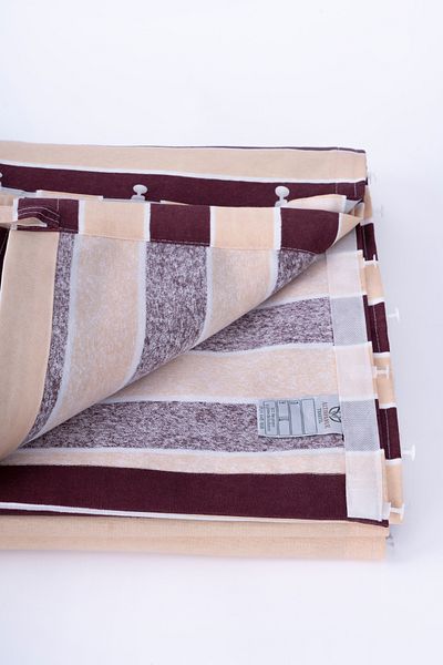 ALTINPAMUK Enxboy Optional Lace up Balcony Curtain Brown Cream Ty801