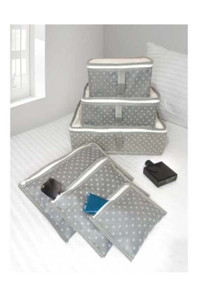 DEMİROĞLU EV TEKSTİL Set organizatora za kofer od 6 delova. Višenamenska prak...