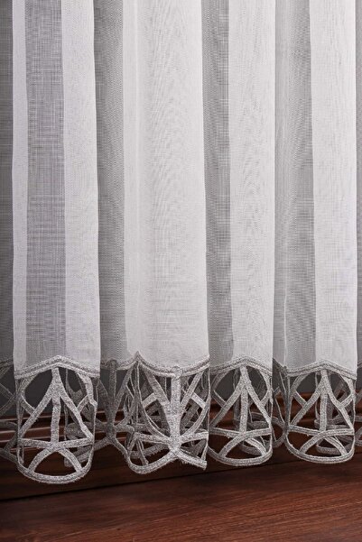 farbateks Gray Comel Model 3 Layers Pleated Design Modern Style Don't Want Iron Tulle