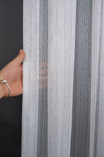 farbateks Silver Metallic Gray Color Glitter Steel Style Design Tulle 1e3layer Tight Pleated