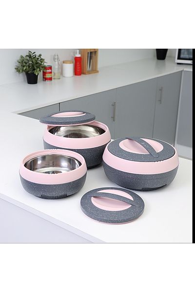 ROYALFORD RF9731 3Pcs 1.5L, 2.5L & 3.5L Cosmos Insulated Casserole
