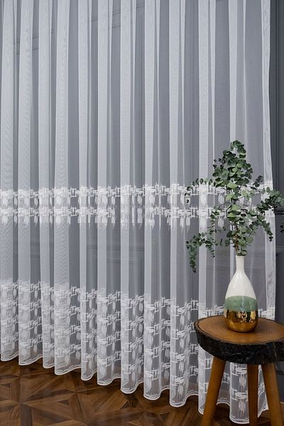 Brillant Farbateks Planting Brush Pattern Sports Young Design 3layer Pleated Model Tulle Curtain