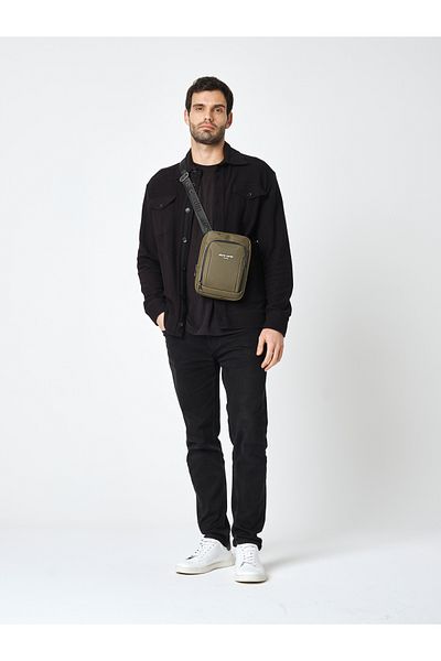 Pierre Cardin 01Pc 002013   Green Water Resistant Postman and Shoulder Bag with Strap