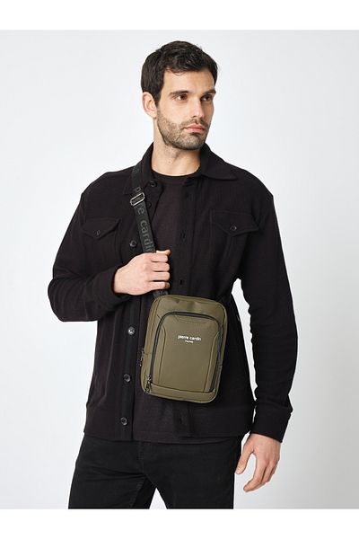 Pierre Cardin 01Pc 002013   Green Water Resistant Postman and Shoulder Bag with Strap