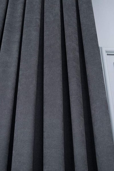 farbateks Background Fabric Curtain Dark Gray Honeycomb Wing Side Curtain 1e 3 Draped Simple Stylish Design