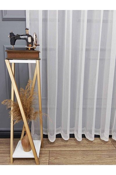 farbateks Lanka New Style Straight Skirt and Don'T Want Ironing 3 Layers Pleated Tulle Curtain