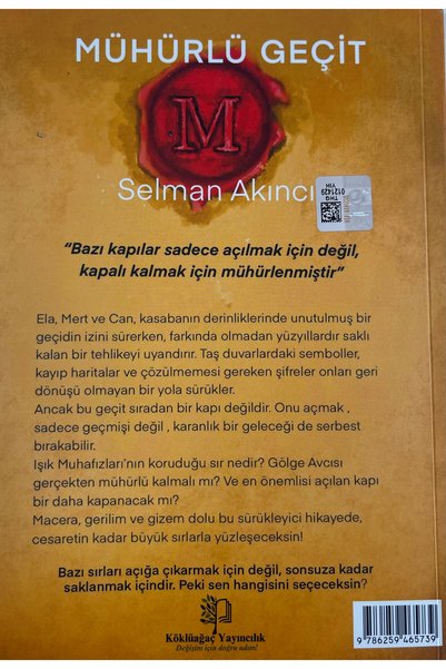 KÖKLÜ YAYINCILIK Mühürlü Geçit Köklüağaç Yayıncılık (SELMAN AKINCI)