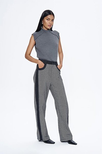 Quzu Denim Matchli Pantolon Siyah