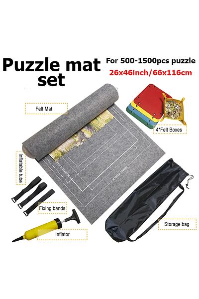 Choice 1500pcs Set Grey Puzzle Storage Mat Anti Slip Felt Fabric Portable Storage Blanket Tool 1500-3000 Ch