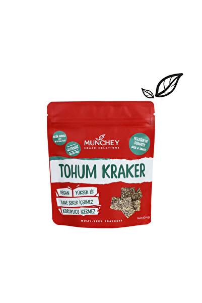 MUNCHEY 40gr Domates & Fesleğenli Tohum Kraker