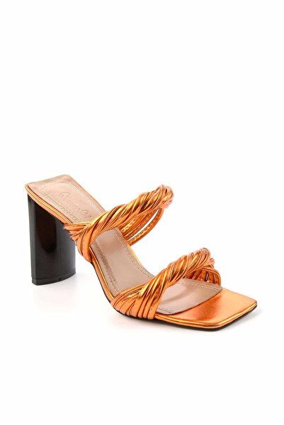 Bambi Metallic Orange Women's Slippers K04188130509