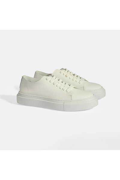Desa Ανδρικά δερμάτινα casual παπούτσια Denissy White