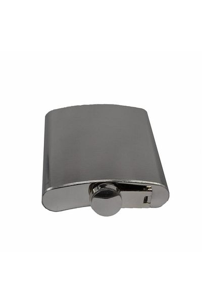 Honest 304 StainlessSteel210mlLiquor Flask - 10x9Steel7FlOz