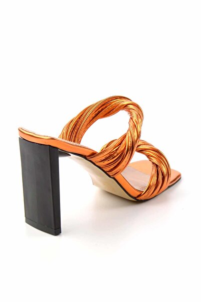 Bambi Metallic Orange Women's Slippers K04188130509