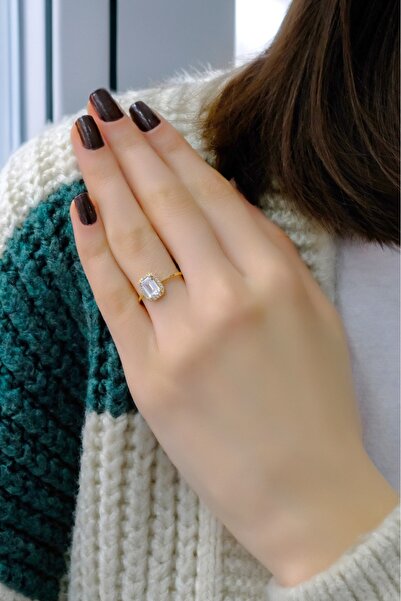 aytekgold Baget Yüzük 14 Ayar