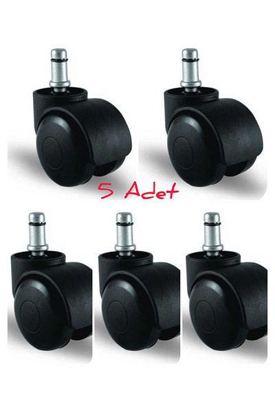 ARON 413 (5 Pcs) Gamer Chair Caster Bureau Office Type Swivel Chair Seat Wheel with Thick Male Pin