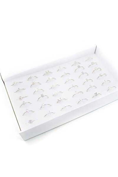 MENESSA 36 خاتم حرف - فضي