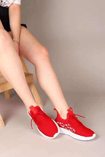 Birikon MARİANA Triko Spor Ayakkabı KIRMIZI