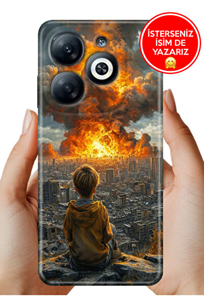 casetube İnfinix Smart 8 - 8 Pro Kılıf Ergonomik Resimli Desenli Silikon Çocu...