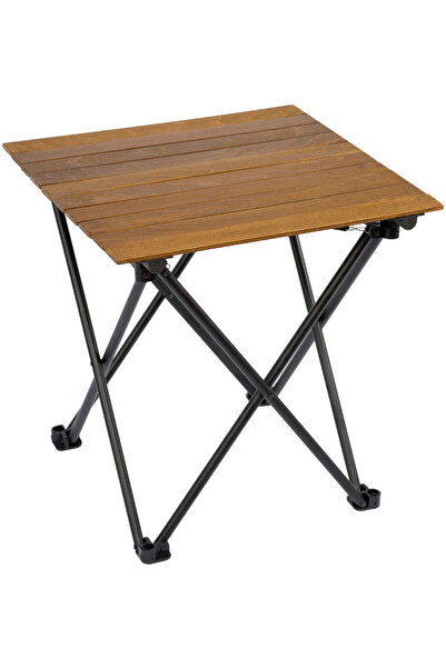 Funky Chairs Kahverengi Elegance Ceviz Desen Katlanabilir Kamp ve Piknik Masa...