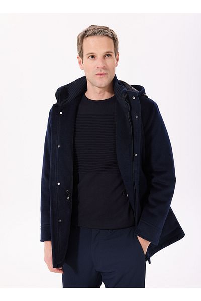 ALTINYILDIZ CLASSICS Altınyıldız Classics Navy Blue Men's Coat Coe072510033