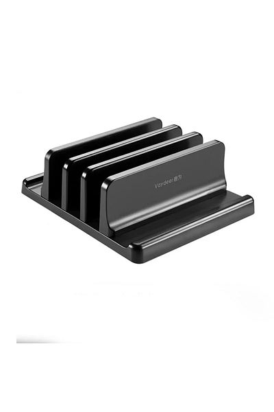 Choice vaydeer three-Slot Vertical Laptop Stand Plastic Portable Macbook/Tablet/Phone Holder Adjustable Des