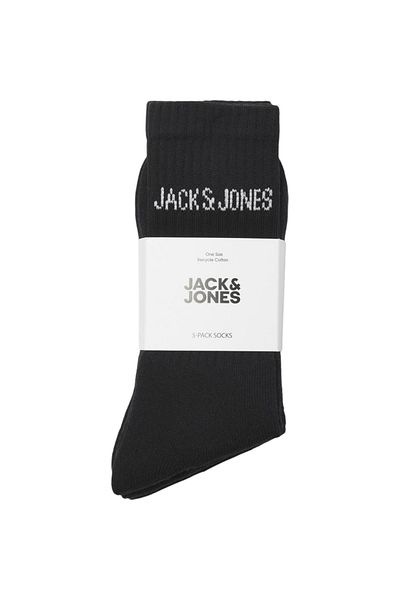 Jack & Jones Ciorapi JACK &JONES Regen Tenis 5 perechi - 12266536-Negru