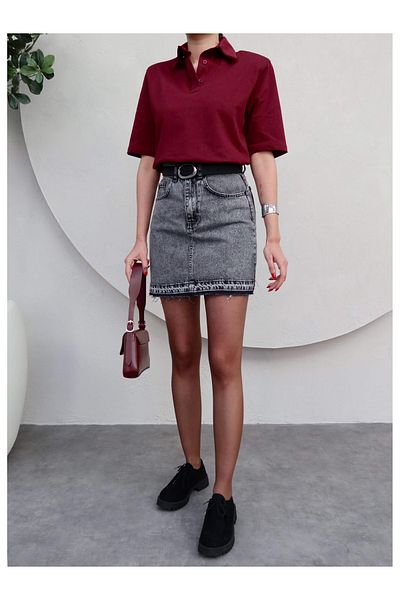 ESRAHELVACI Mini Jean Skirt