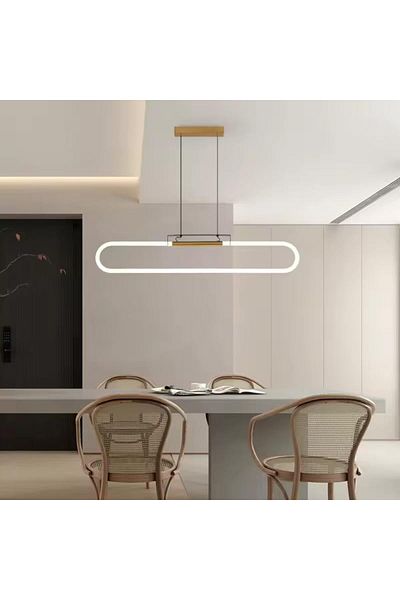A F N LIGHTING Nordic LED Chandeliers - Modern Oval Pendant Lighting for Dining Room Kitchen Island and Restaurant