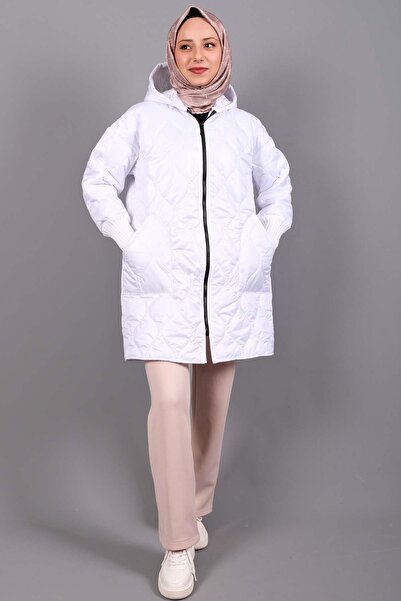 İKLİM LİFE Kolu Ribanalı Kapşonlu Mont