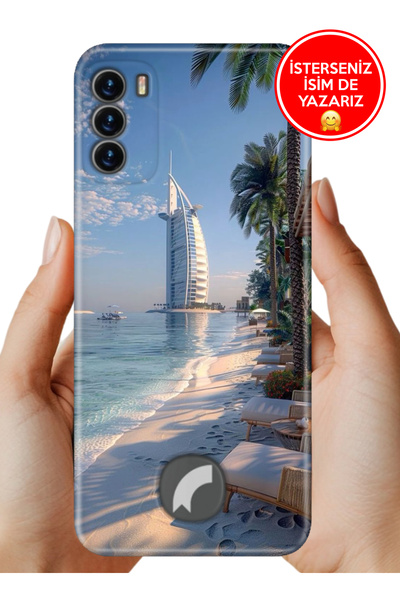 Reeder S19 Max Pro S Kılıf Ergonomik Resimli Desenli Silikon Dubai Beach