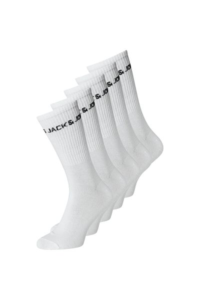 Jack & Jones Ciorapi JACK &JONES Logo Tennis 5 Perechi - 12179475-White