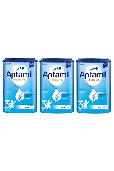 Aptamil 3 Numara 800 GR 9-12 Ay 3`lü Avantaj Paketi (2400 GR)
