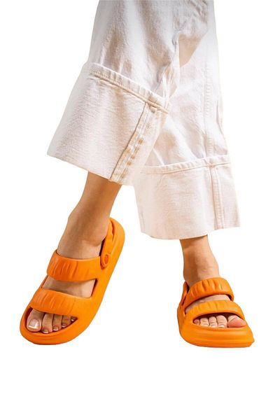 Liger Sandale de damă ușoare și comode - Beach Pool ORANGE