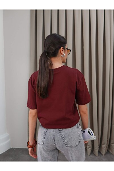 ESRAHELVACI T-Shirt με λαιμόκοψη Lycra