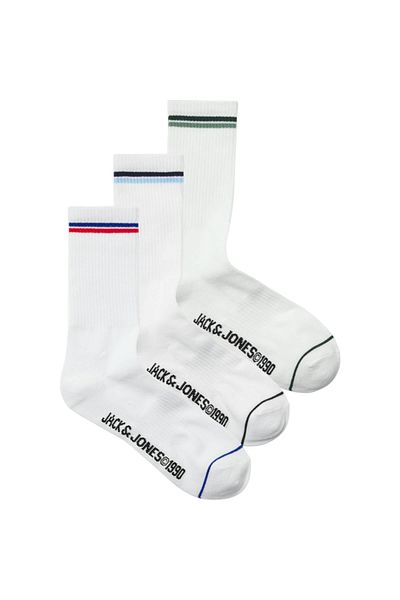 Jack & Jones Ciorapi JACK &JONES Jason Tennis 3 Perechi - 12268551-White