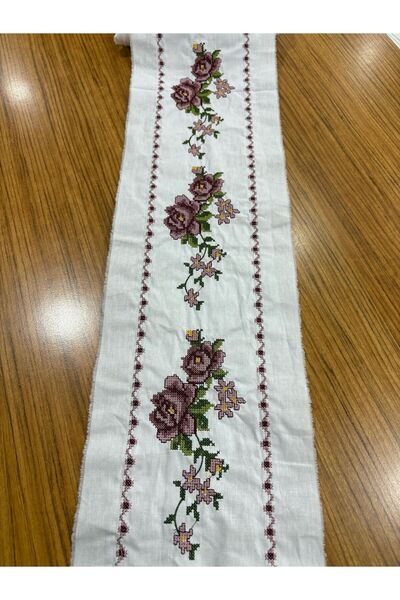 FIRATRİZEBEZİ Kanaviçe Şerit Bant Bordür Pudra 2,60 m