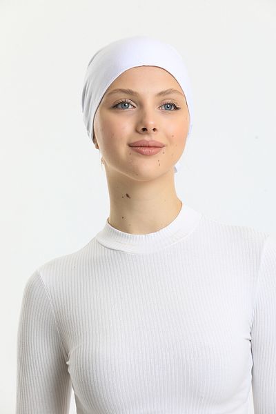 Shalista Buy 4 Pay 3 Magic Handle Non-Slip Seamless White Lycra Bonnet Non-Slip