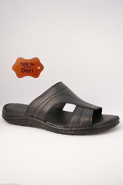 Kristal شبشب رجالي من الجلد الطبيعي بنعل تشريحي من Kr.98