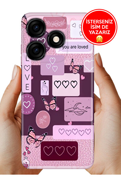 TECNO Spark 10C - 10 4G Kılıf Desenli Baskılı Kamera Korumalı Silikon Loved L...