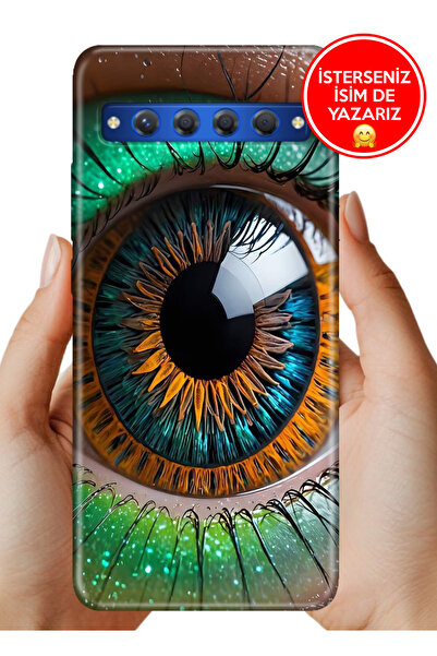 TCL 10+ Plus Kılıf Desenli Baskılı Kamera Korumalı Silikon Nadir Göz