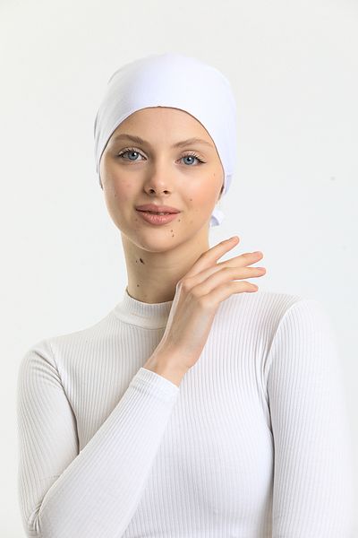 Shalista Buy 4 Pay 3 Magic Handle Non-Slip Seamless White Lycra Bonnet Non-Slip